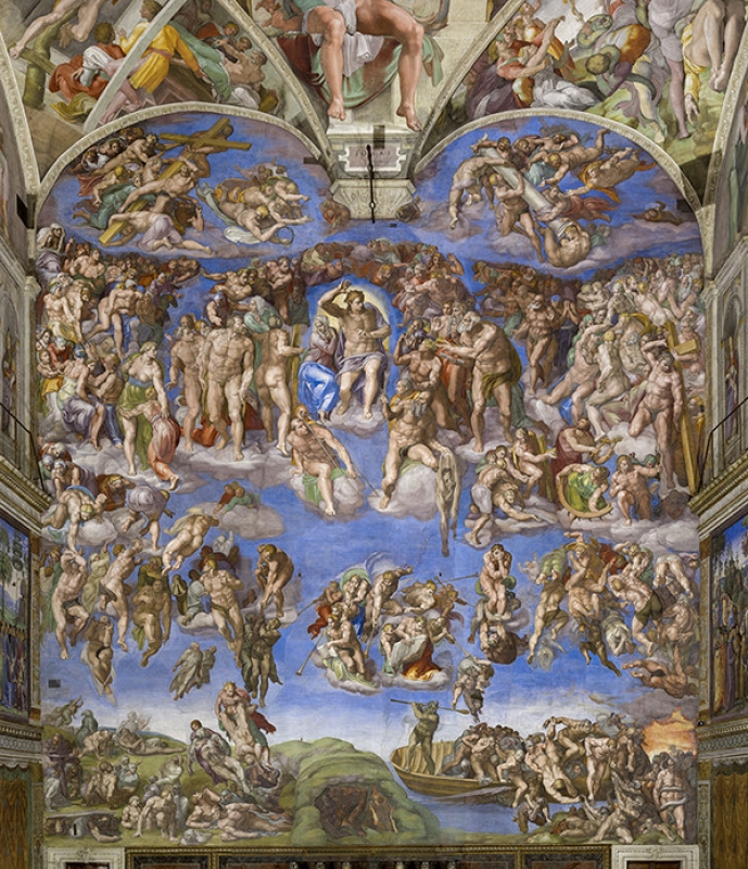Last Judgement by artist Michelangelo Buonarotti